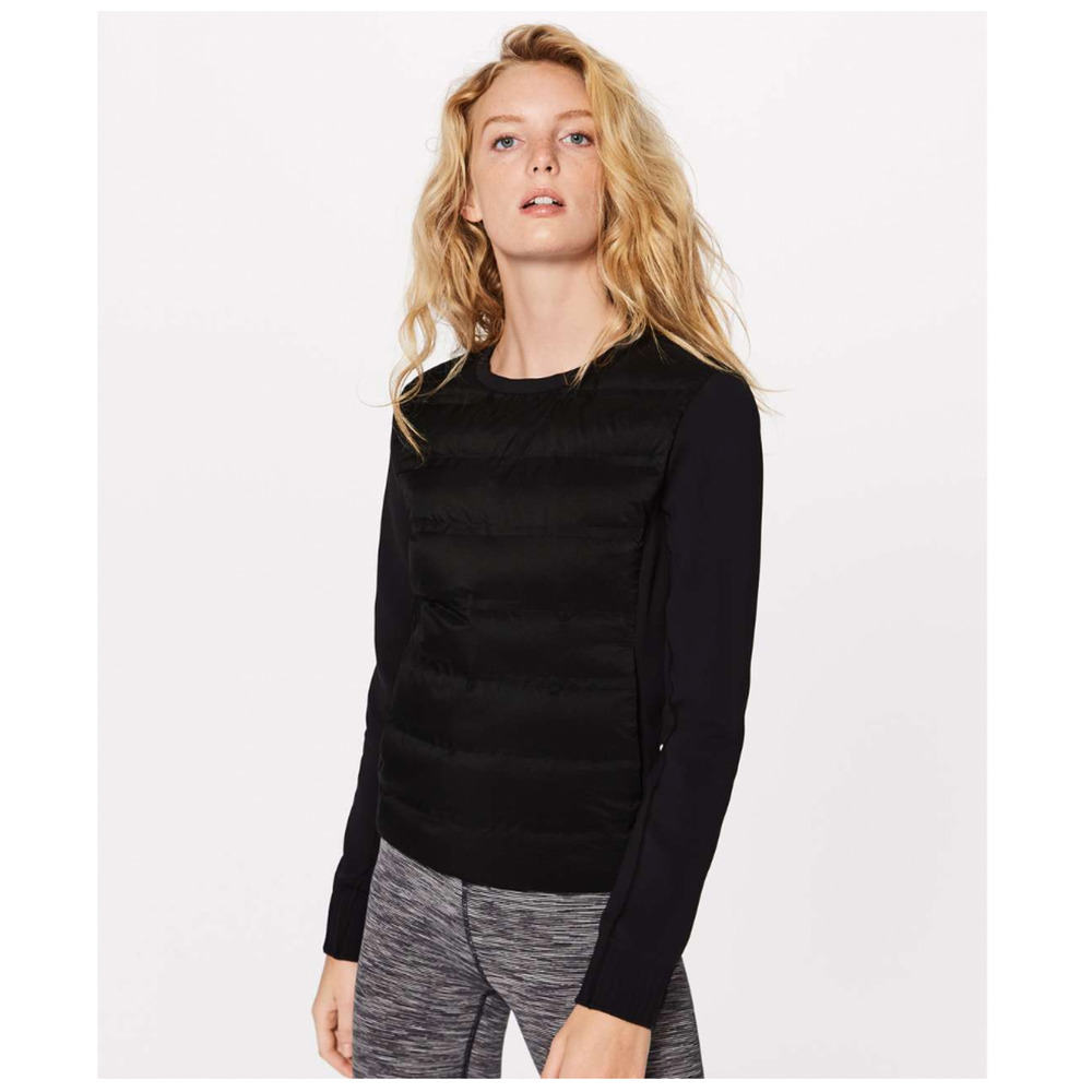 Lululemon Down & Around Crew Black Size 8